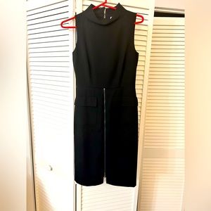 Antonio Melani Black Women’s Dress with high neckline and zipper skirt